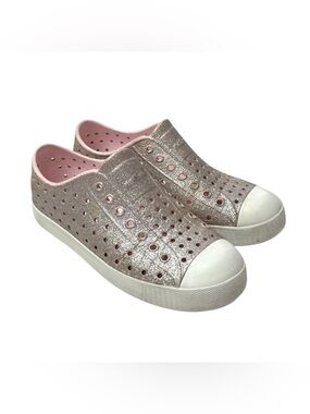 Native Jefferson Glitter Slip On Shoes Pink 2